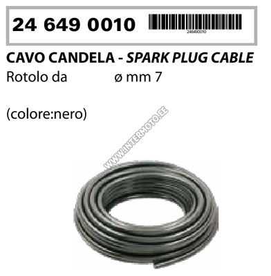 SPARK PLUG CABLE 1 meeter 