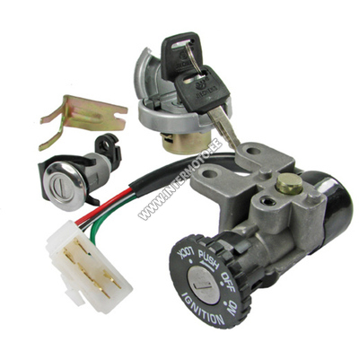 Ignition switch &amp; Lock set, China-scooter 4-T / Baotian