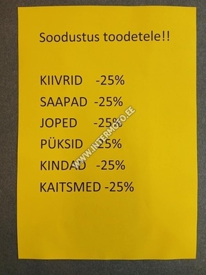 KAMPAANIATOOTED -25%